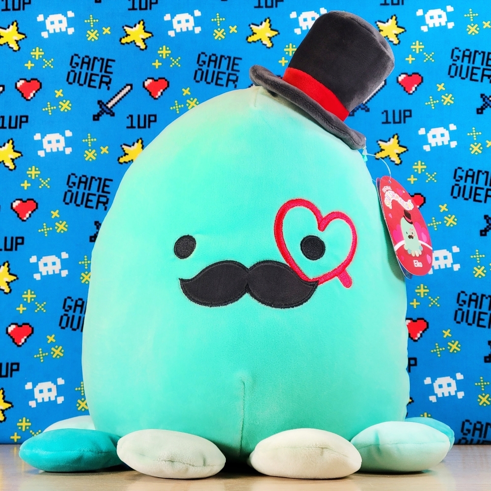 Squishmallow Eiko the Fancy Octopus 11" Valentine's Day Sealife Toy Plush NWT